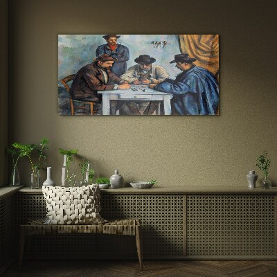 Playing cards Wall art on glass