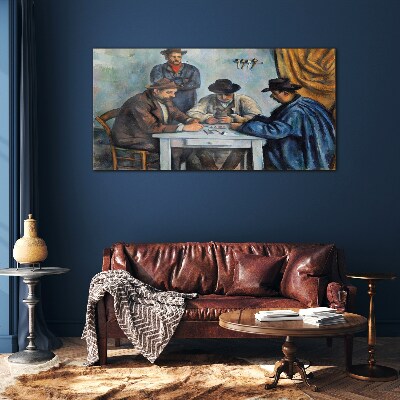 Playing cards Wall art on glass