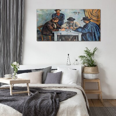 Playing cards Wall art on glass