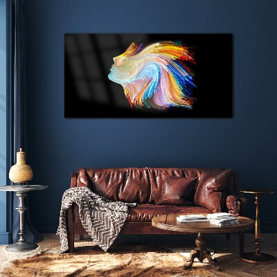 Abstract Glass Wall Art