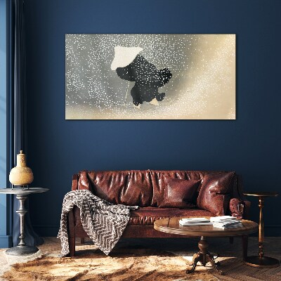 Winter Longing Wall art on glass