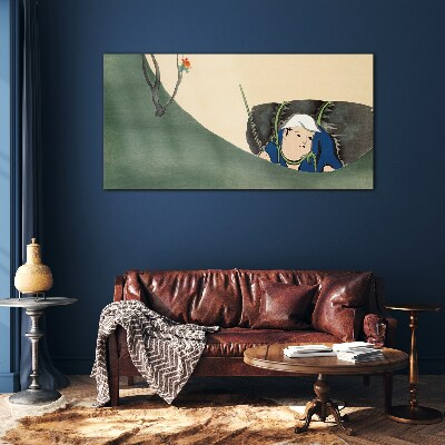Lost in the green Glass art print