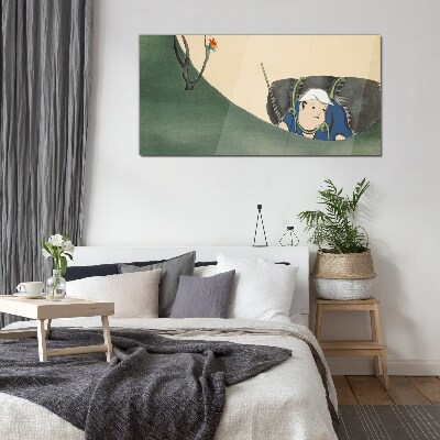 Lost in the green Glass art print