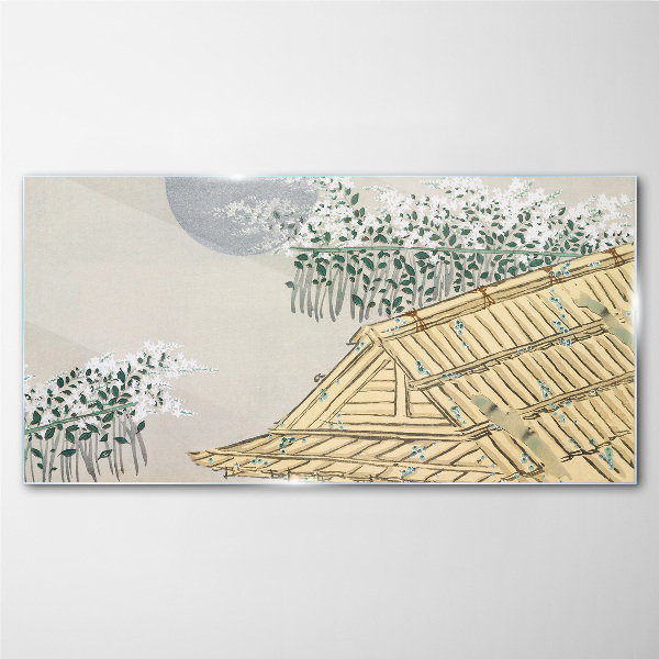 Peace in the Japanese Landscape Wall art on glass