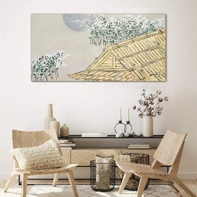 Peace in the Japanese Landscape Wall art on glass