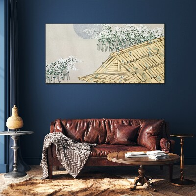 Peace in the Japanese Landscape Wall art on glass