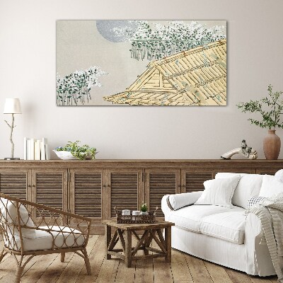 Peace in the Japanese Landscape Wall art on glass