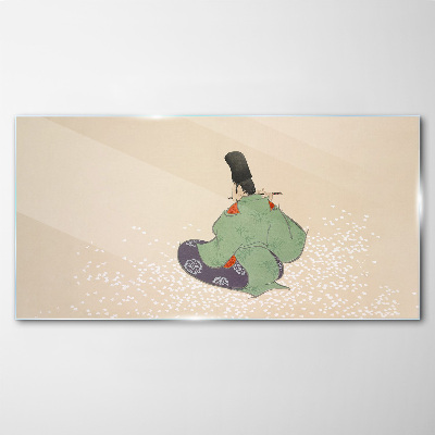 The charm of Japanese tradition Wall art on glass