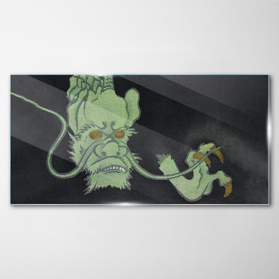 Dragon in the Dark Glass art print
