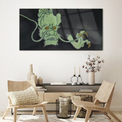 Abstract dragon Glass Wall Art