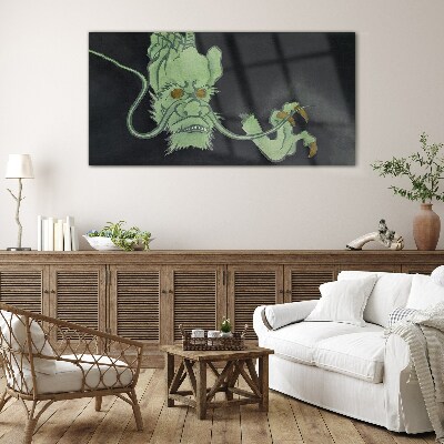 Abstract dragon Glass Wall Art