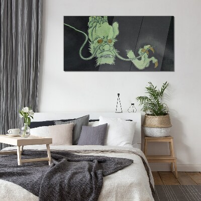 Abstract dragon Glass Wall Art