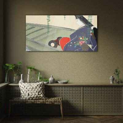 Peace in the garden Glass art print