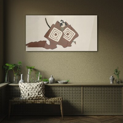 Elegance in simplicity Glass art print