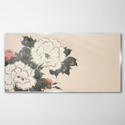 Flower dreams Wall art on glass