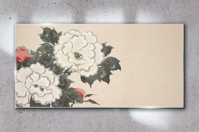 Flower dreams Wall art on glass