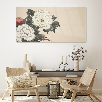 Flower dreams Wall art on glass