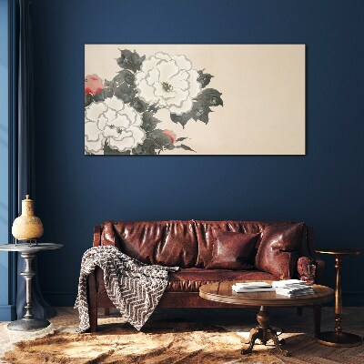 Flower dreams Wall art on glass