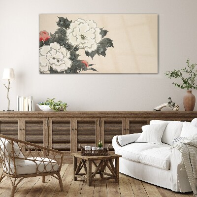 Flower dreams Wall art on glass