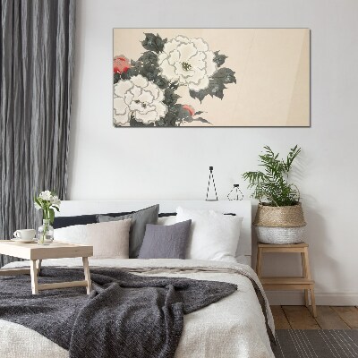 Flower dreams Wall art on glass