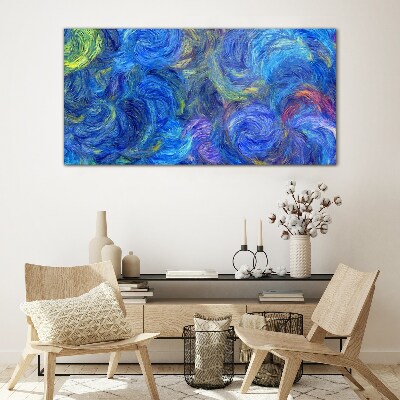 Painting abstraction Glass Wall Art