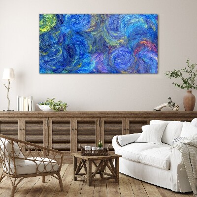 Painting abstraction Glass Wall Art