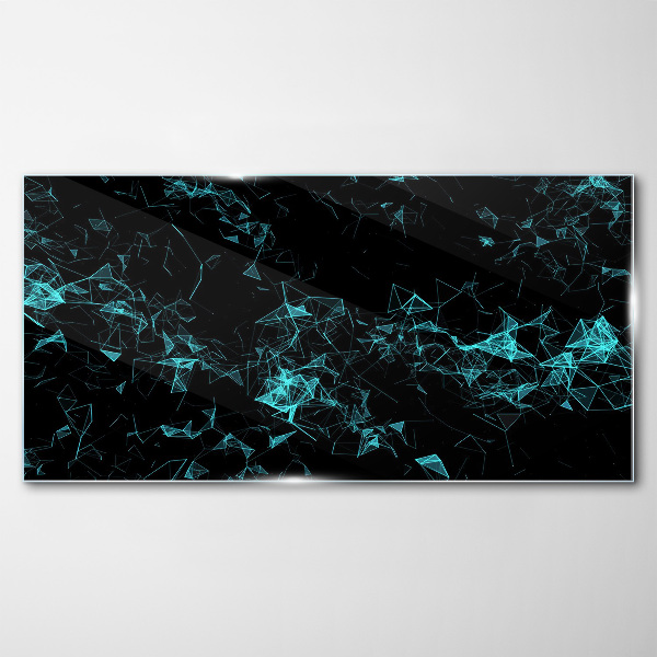 Geometry in motion Glass art print