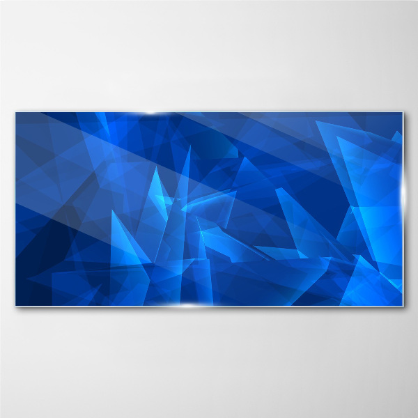 The sky is in shades of blue Glass art print