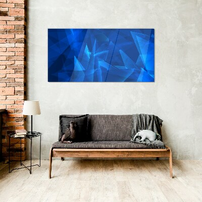 Abstract geometric Glass Wall Art