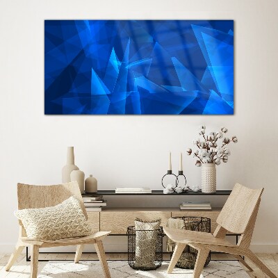 The sky is in shades of blue Glass art print