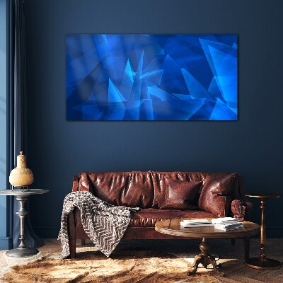 The sky is in shades of blue Glass art print