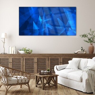 The sky is in shades of blue Glass art print