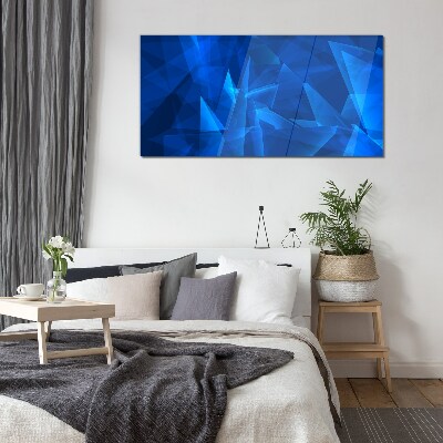 The sky is in shades of blue Glass art print