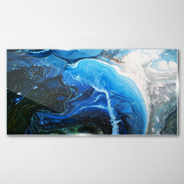 Ocean Whirlpools Wall art on glass