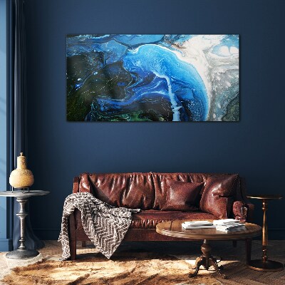 Ocean Whirlpools Wall art on glass
