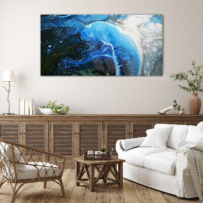 Ocean Whirlpools Wall art on glass