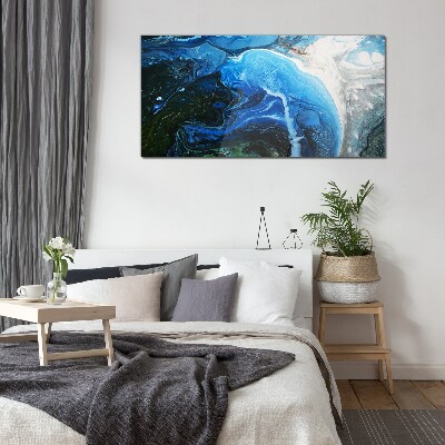 Ocean Whirlpools Wall art on glass
