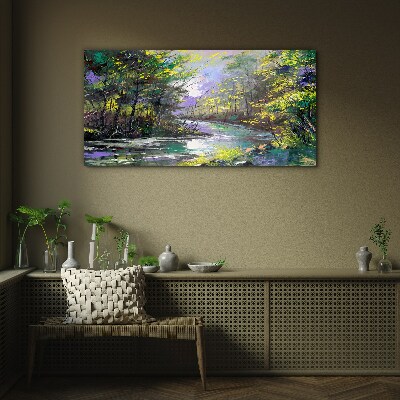 Green Oasis of Peace Glass art print