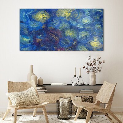 Stars in the night sky Wall art on glass