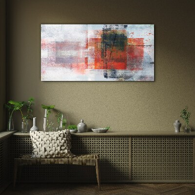 Abstract composition of colors Glass art print