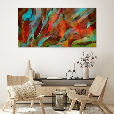 Painting abstraction Glass Print