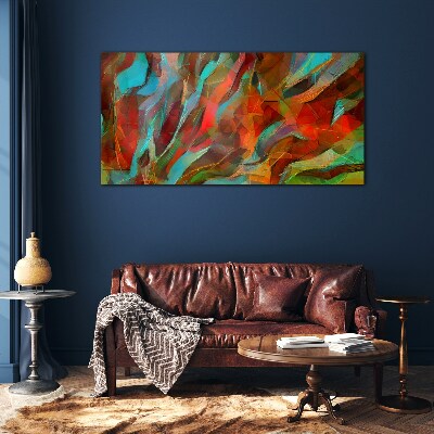 Painting abstraction Glass Print