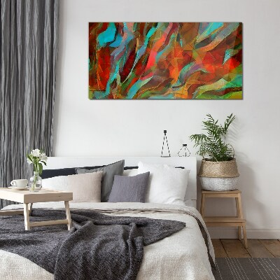 Painting abstraction Glass Print