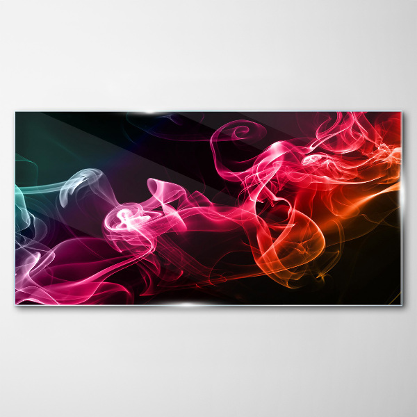 Waves of colored fog Wall art on glass