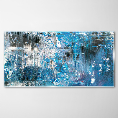 Painting abstraction Glass Print