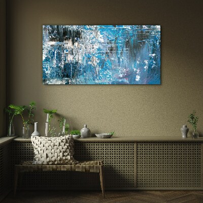 Painting abstraction Glass Print