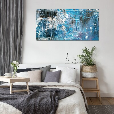 The cold breath of the ocean Wall art on glass
