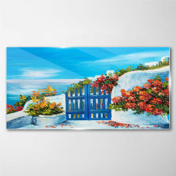 Gate to paradise Glass art print