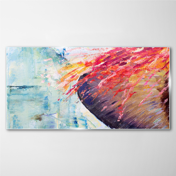 Colors in motion Glass art print