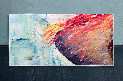 Colors in motion Glass art print